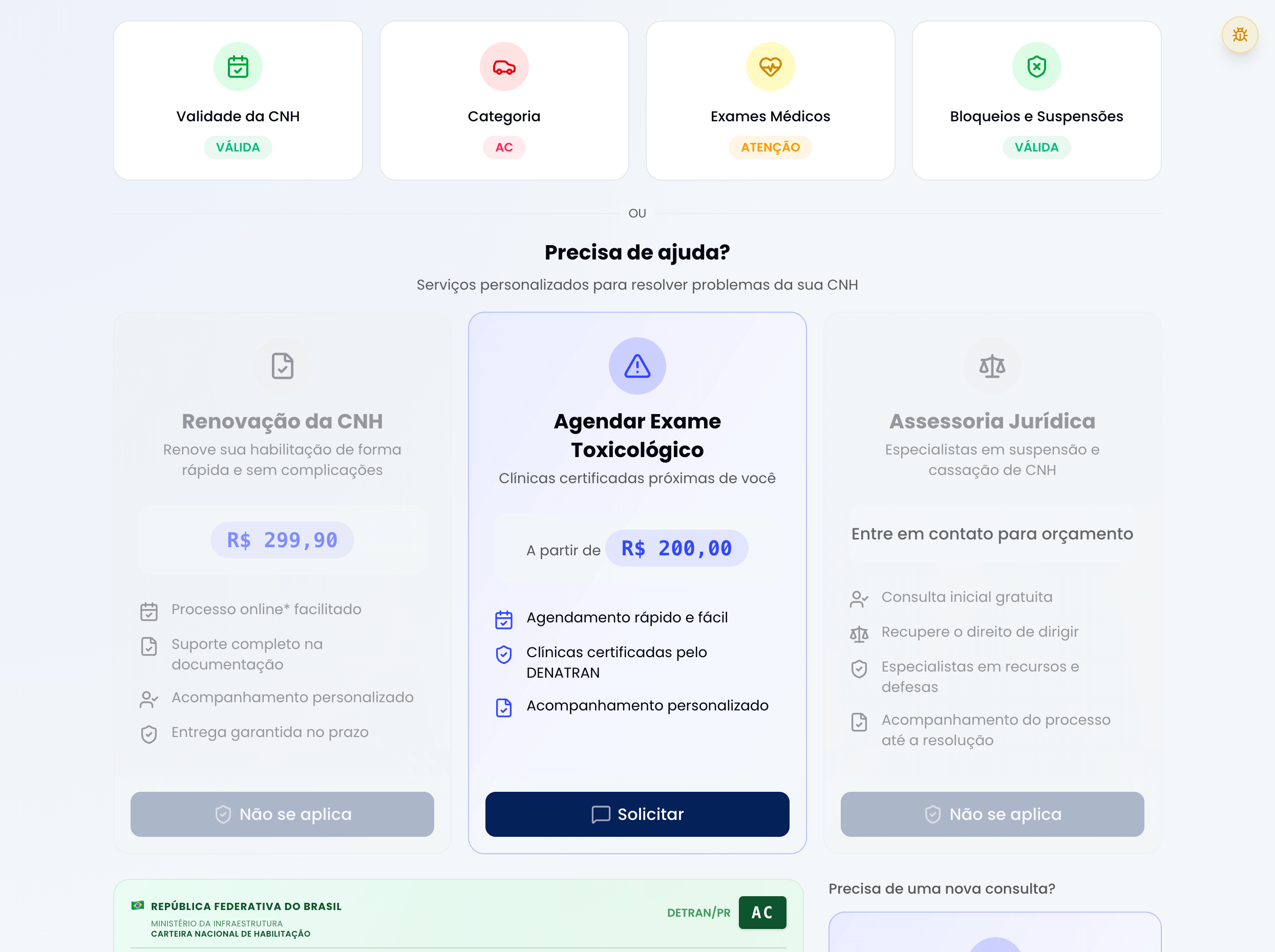 Bem-vindo ao Minha CNH - Sua plataforma completa de gestão da CNH